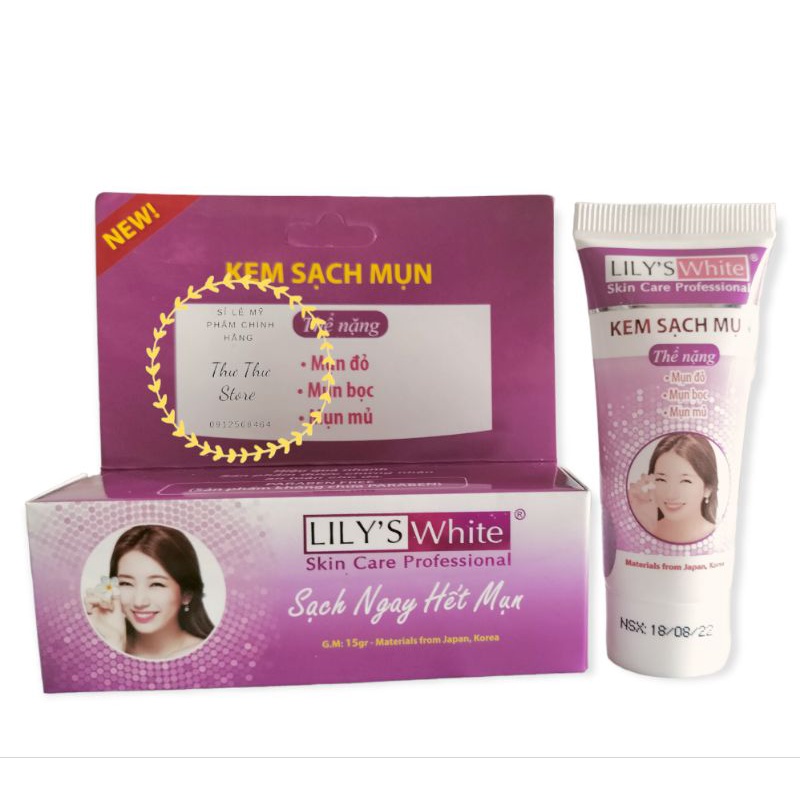 Kem Lily's White Ngăn Ngừa Mụn Thể Nặng