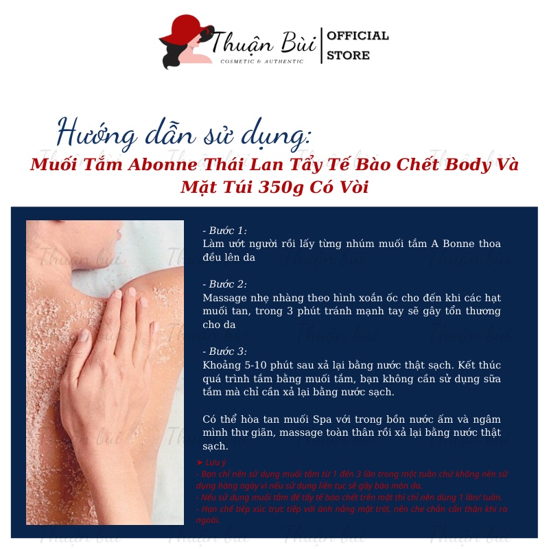 Muối tắm tẩy da chết trắng da A Bonne Whitening Silky Salt Scrub me và nha đam 350g