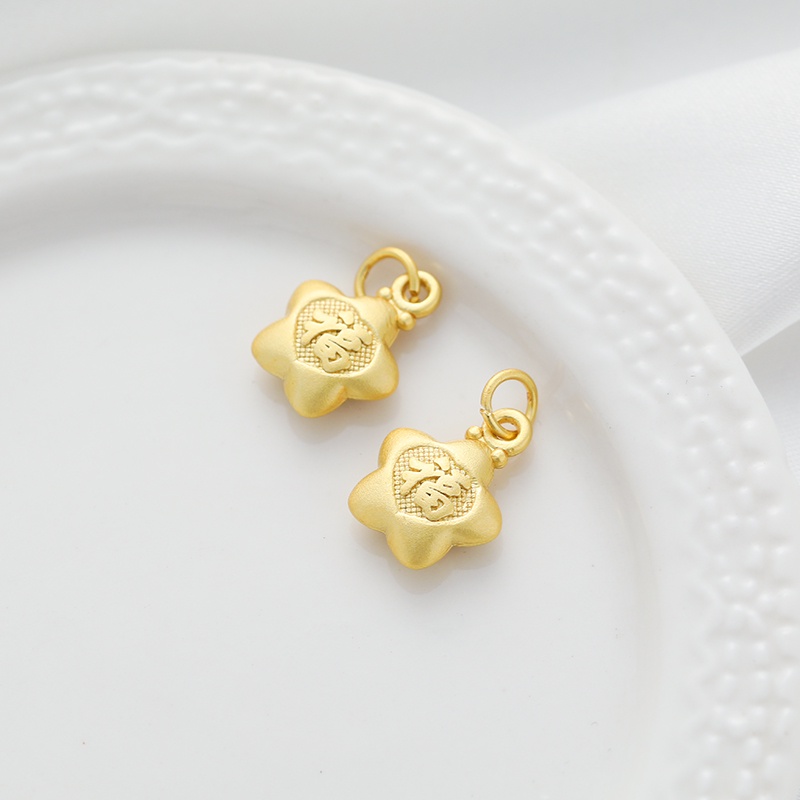 Mặt Dây Chuyền Hình Ngôi Sao Năm Cánh Màu Sắc Mạ Vàng 18K