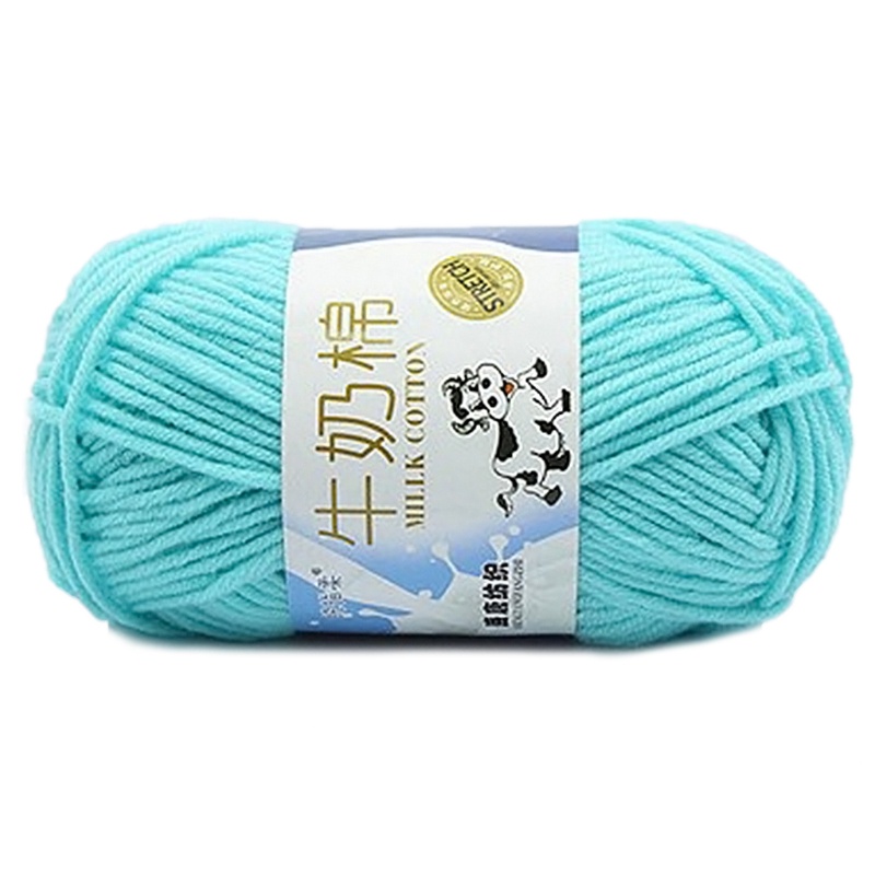 Cuộn Len Cotton Sữa Mềm Dùng Đan Khăn Choàng DIY