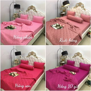 Bộ ga thun❤❤FREESHIP❤❤drap thun Hàn 4 món( 1 ga, 2 áo nằm ,1 áo ôm)