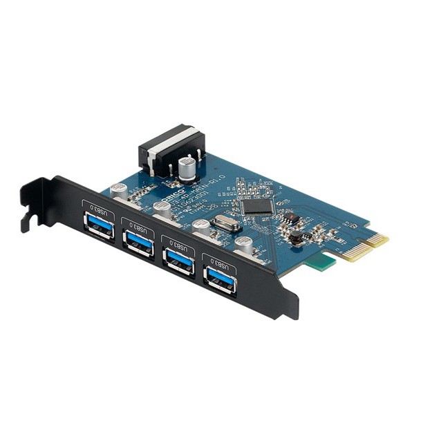 Card chuyển đổi Pcie to usb 3 0 cho máy tính bàn ORICO PVU3-4P (Đen)-Hàng phân phối chính hãng -dc688