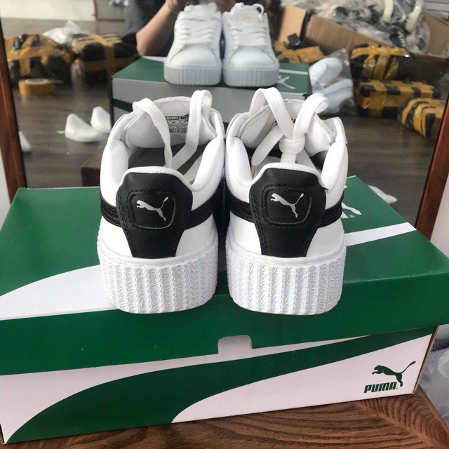 Giày Thể Thao Sneaker Nữ Đen Trắng 𝐏𝐔𝐌𝐀 Độn Đế Tăng Chiều Cao Hàng 1:1 Bản Trung [Full Box]