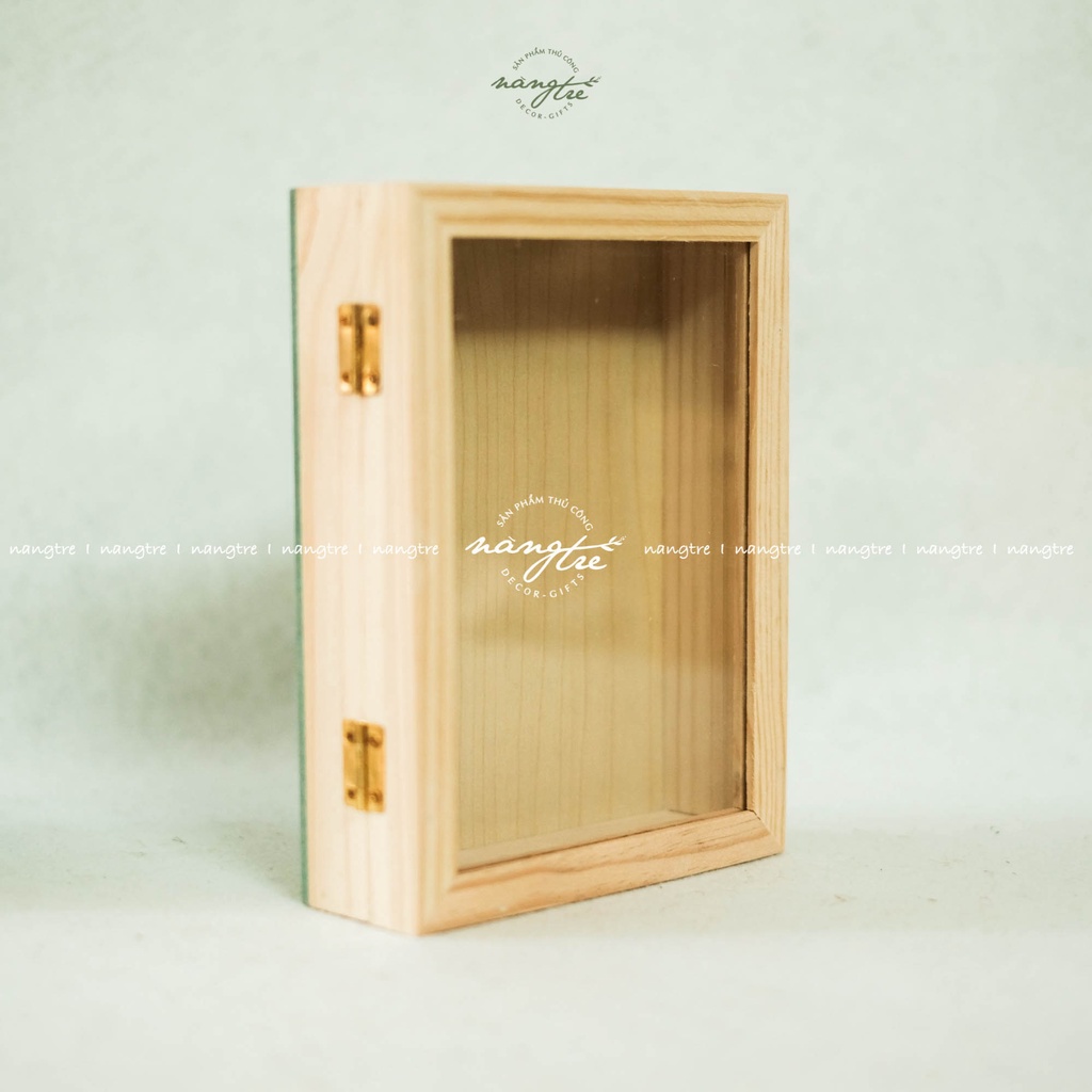 Khung tranh hộp - hộp gỗ trang trí 20x15x6cm