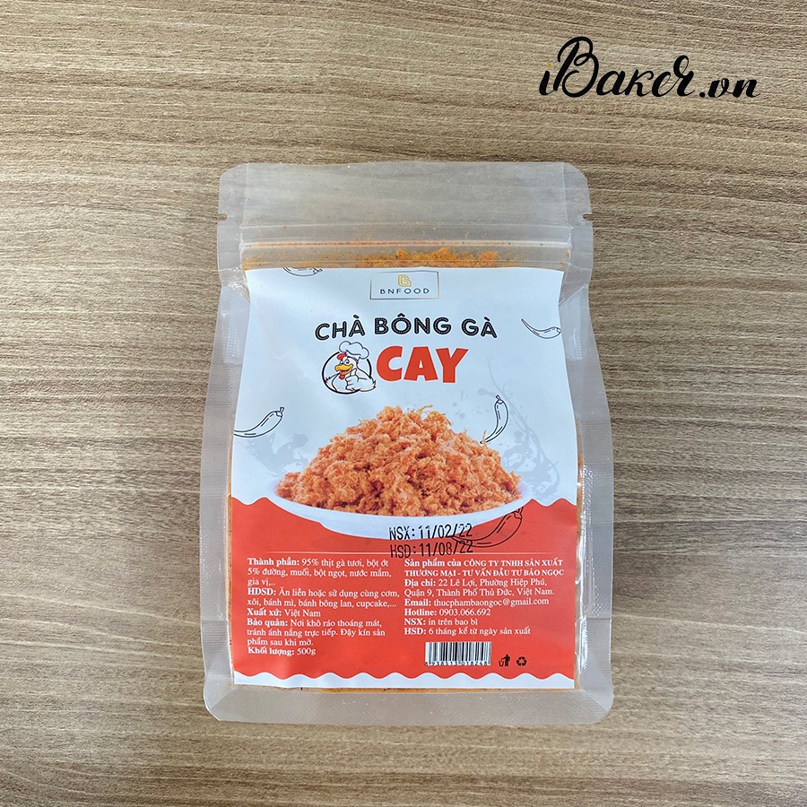 [200g] Chà bông gà cay sợi mịn BNFOOD