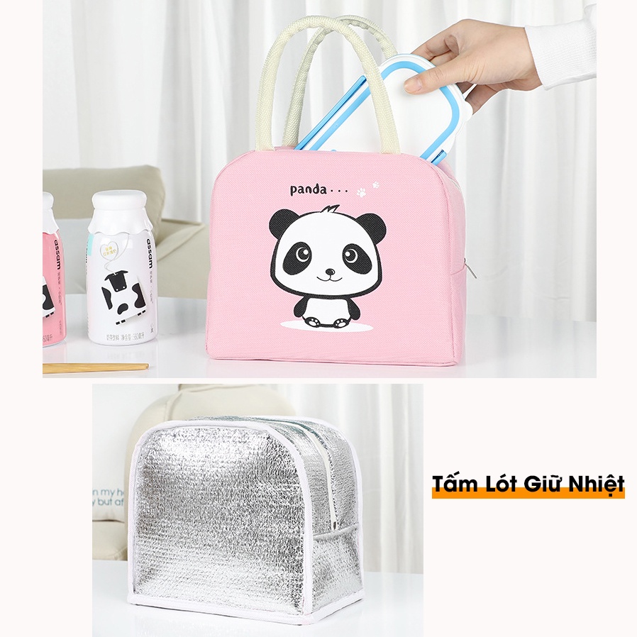 Túi Đựng Cơm Hình Gấu Văn Phòng FANTASTIC - Túi Đựng Giữ Nhiệt - Túi Du Lịch - Thiết kế dễ thương sang trọng