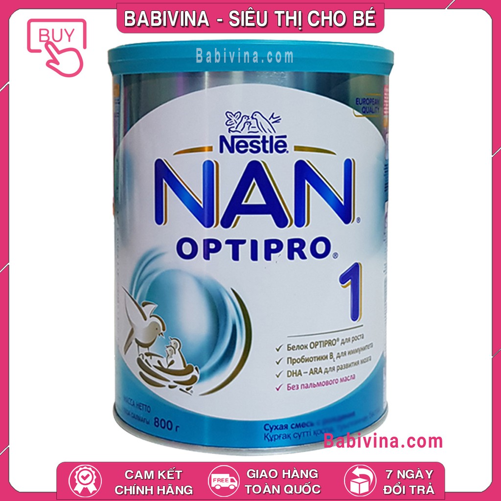 [CHÍNH HÃNG] Sữa Nan Nga Số 1 800g | Date Mới Nhất - Giá Tốt Nhất | Babivina