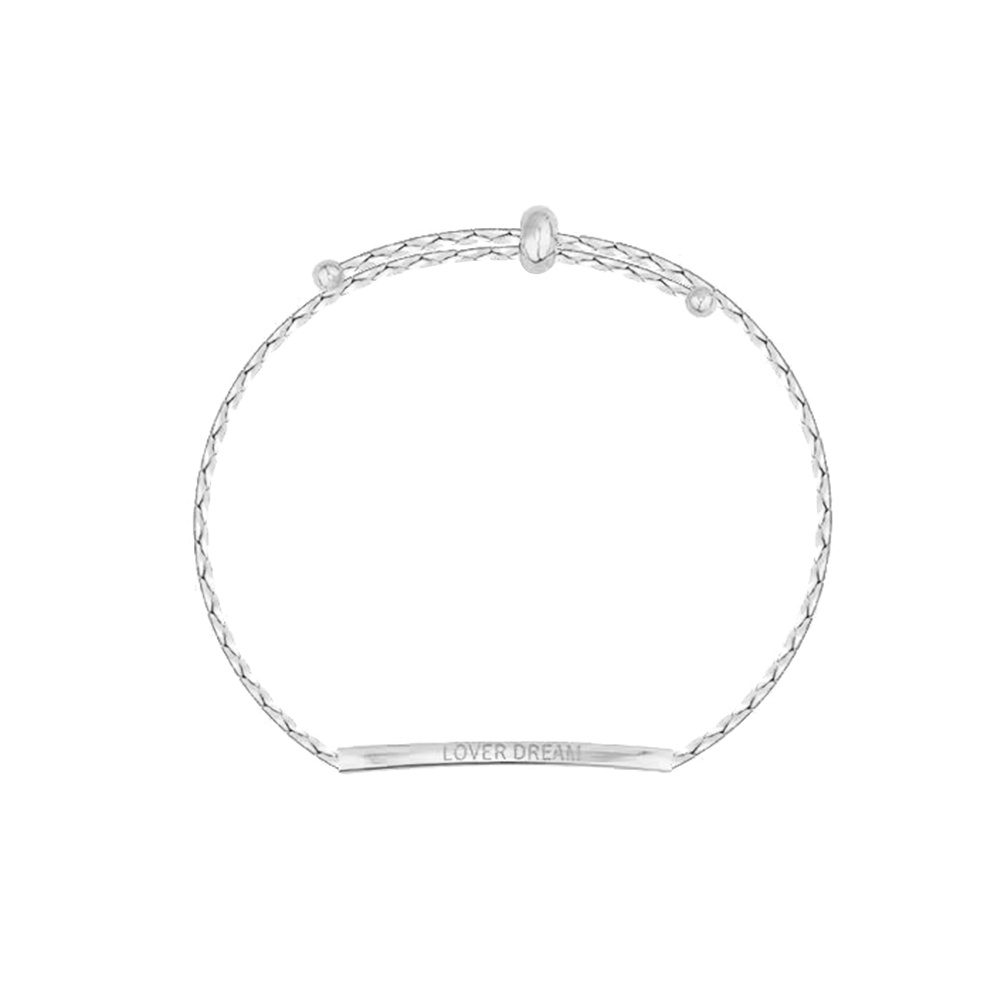 Vòng tay YD in chữ thời trang Hàn Quốc đơn giản thanh lịch cho nữ