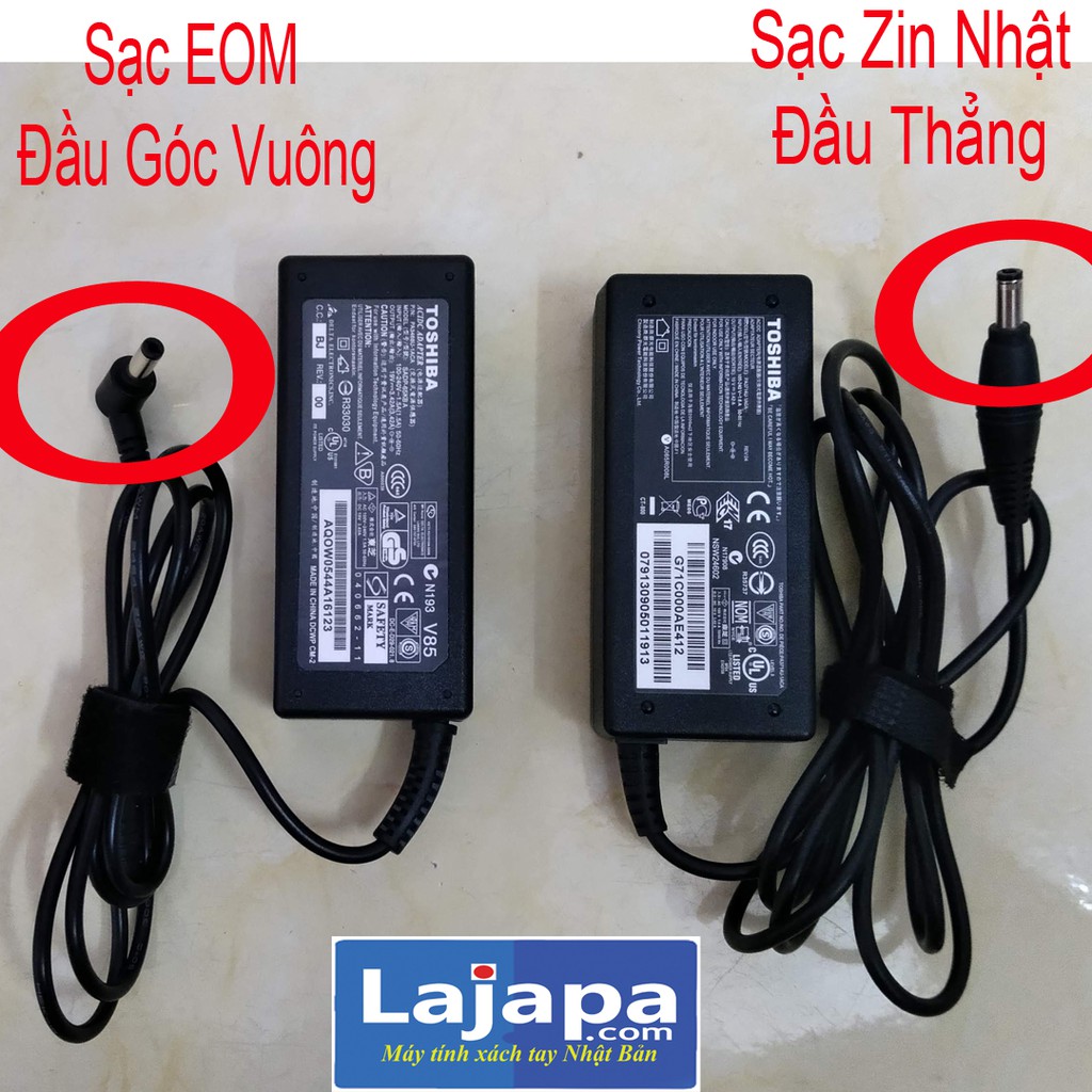 Sạc Laptop Toshiba 65W   Adaper Toshiba Dynabook  19V - 3.42A  Laptop Nhật Bản