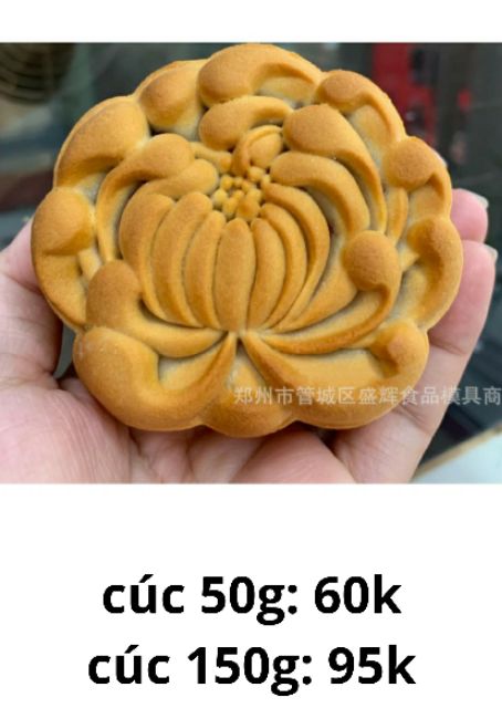 Khuôn trung thu lò xo 3D cúc, sen, hồng, song ngư, sen tháp, lân, khánh 150g