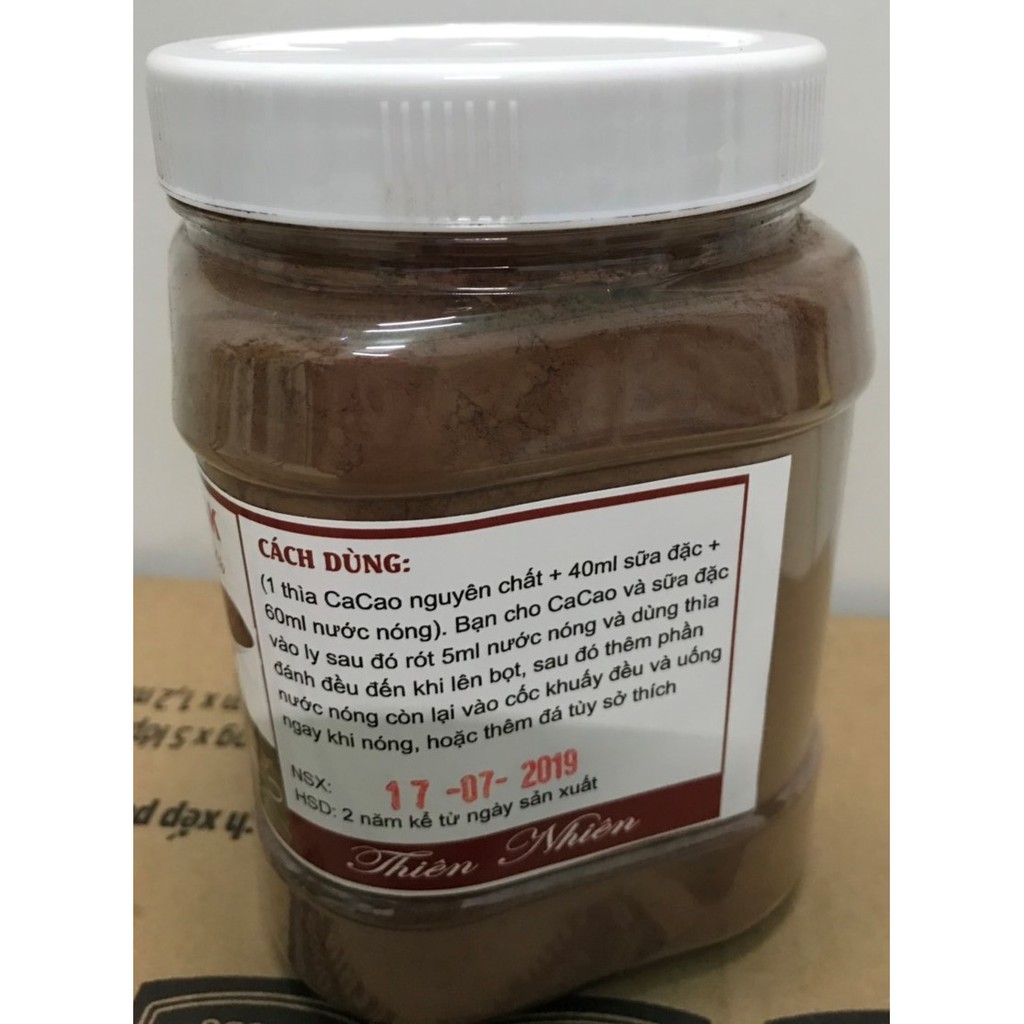 Bộ Cacao nguyên chất Đắk Lắk - 1000gram