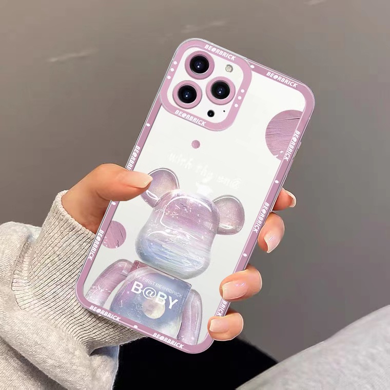 Ốp Điện Thoại TPU Silicon Mềm Chống Sốc Hình Gấu Hoạt Hình Cho IPhone 13 11 12 Pro Max XR/ X/Xs Max/ 8/ 7/6S Plus SE 2020