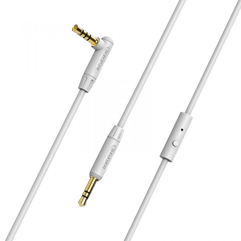 Cáp Audio AUX BOROFONE BL5 Chuyển Jack 3.5mm sang Jack 3.5 mm, Hỗ trợ Microfone, Nút điều khiển