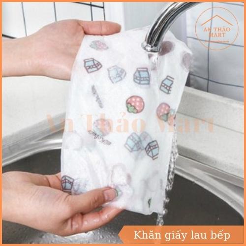 Cuộn Giấy Lau Bếp Đa Năng, Khăn Giấy Trắng Có Thể Giặt Được