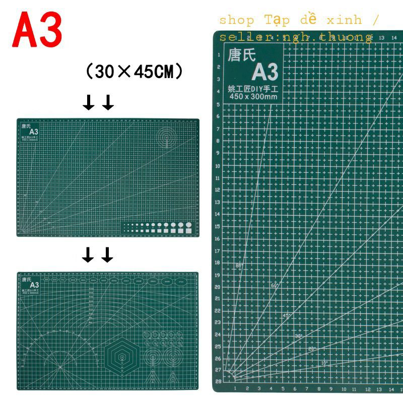 Bảng matt thủ công tự liền  kích cỡ A3 A4 A5 rẻ nhất. Bảng kê, tỉa, rạch, dán làm handmade