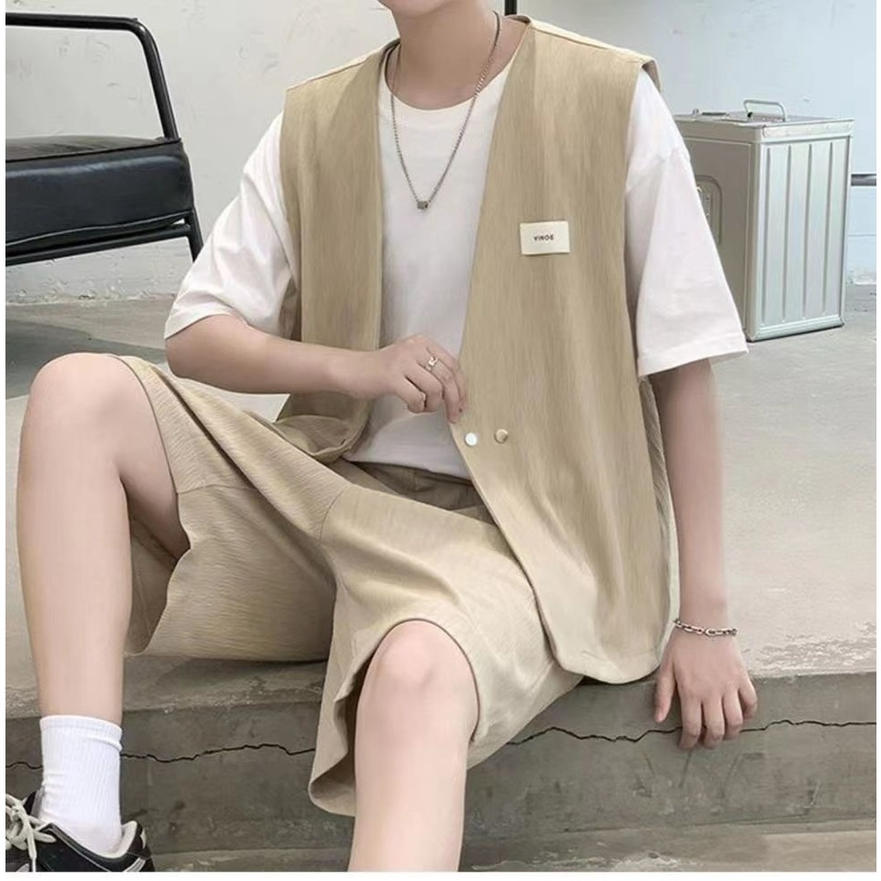 Set Đồ Vest Phong Cách Hàn Quốc Lịch Lãm Cho Nam