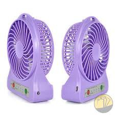 Quạt mini pin sạc kèm đèn pin