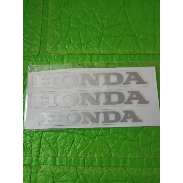 Bộ tem chữ Honda màu bạc