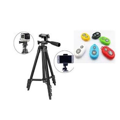 Giá đỡ điện thoại, máy ảnh Tripod-3120, live stream, chụp ảnh cực tiện điều khiển remote tương thích với nhiều dòng máy