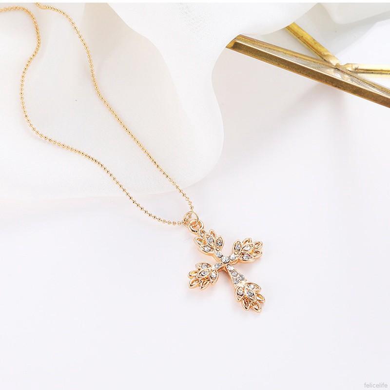 Gold Rhinestone Cute Dolphin Pendant Chain Necklace Women Accessories Gifts