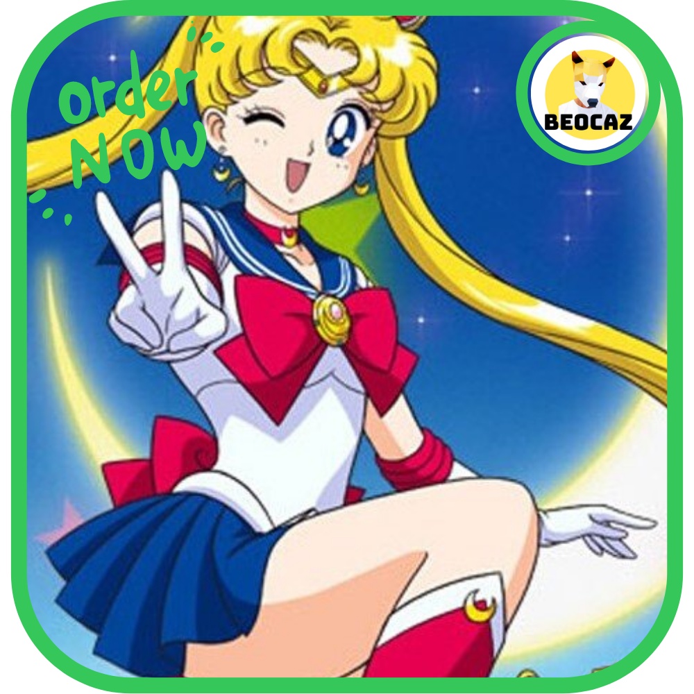 [Full Box] [Tặng Hộp Bảo Vệ] Mô hình Funko Anime dễ thương Sailor Moon Thuỷ Thủ Mặt Trăng và mèo Luna No.89
