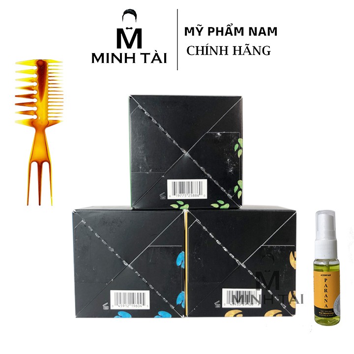 Sáp Vuốt Tóc Nam BLUMAAN - 74ml - Hàng Chính Hãng+ Xịt Dưỡng Tóc AZENMAN Parana 20ml + Lược Chải Tóc Texture