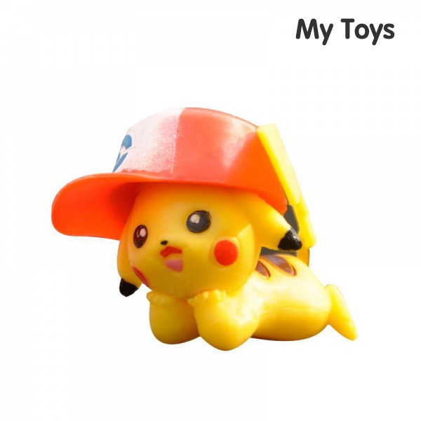 Mũ Bóng Chày Series Pikachu Hộp Mù ELF Đồ Trang Trí Tay Búp Bê Thú Nhựa Pokemon Pokémon Hộp Quà Tặng