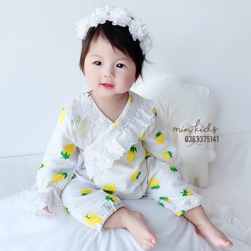 Băng đô, Turban hoa voan phong cách Hàn Quốc cho bé gái