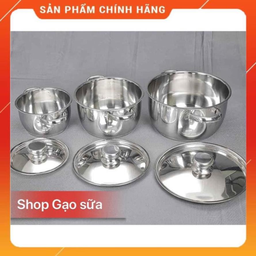 ♥️ [FreeShip] Bộ nồi Fivestar 3 chiếc 3 đáy vung inox , Hàng chính hãng - Bảo hành 12 tháng