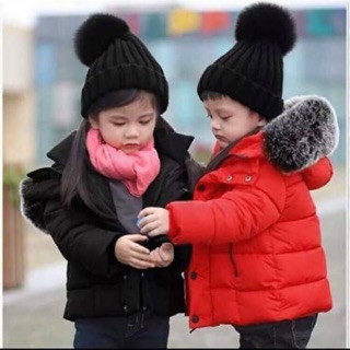 Áo phao mũ lông QC