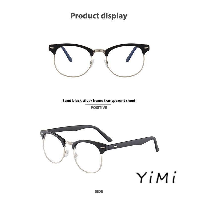 Kính gọng kim loại chặn ánh sáng xanh thời trang nam