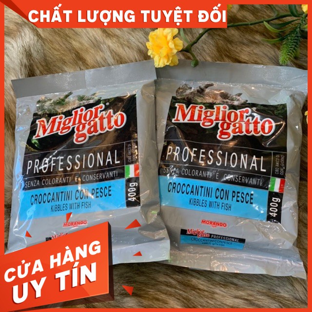 Thức ăn khô cho mèo Morando gói 400g.