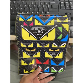 combo logo mắt nhiều màu