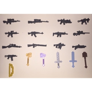 mô hình súng pubg mini - phụ kiện cho nhân vật minecraft