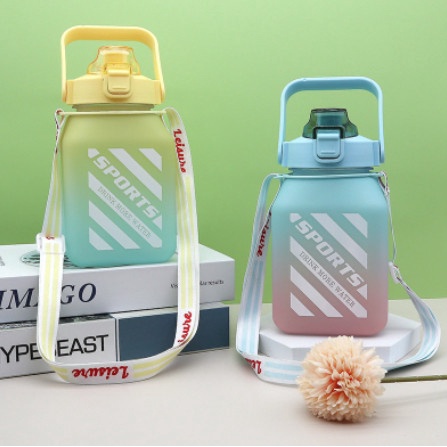 Bình Đựng Nước Vuông 1.5l Dễ Thương, Mẫu Mới Nhất 2022(Tặng Sticker)