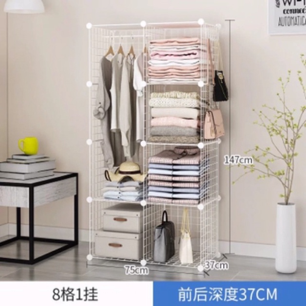 TỦ LƯỚI SẮT / THÉP LẮP GHÉP DECOR, ĐỂ ĐỒ ĐA NĂNG THÔNG MINH (Tặng chốt, bán theo tấm)