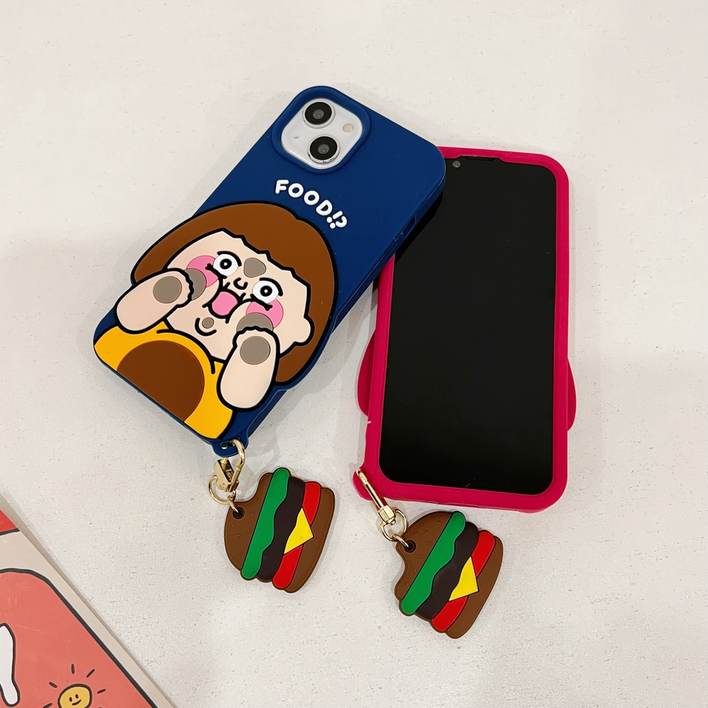 Ốp Điện Thoại Dẻo Họa Tiết Hoạt Hình Cô Gái Dễ Thương Chống Rơi Cho Iphone Xs Max XR 11 12 13 Pro Max