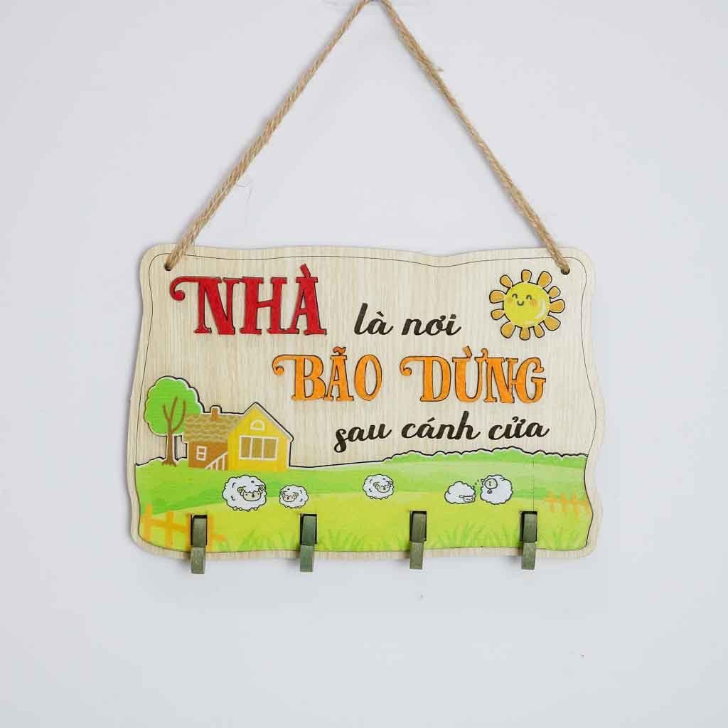 Bảng gỗ Nhà là nơi để về, Mang tiền về vợ  - Bảng gỗ treo tường, trang trí nhà cửa