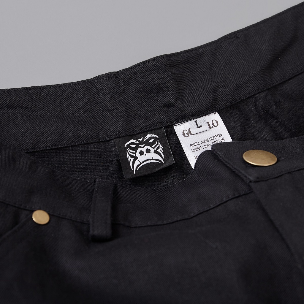 Quần Double Knees Pants Gori - Màu Đen