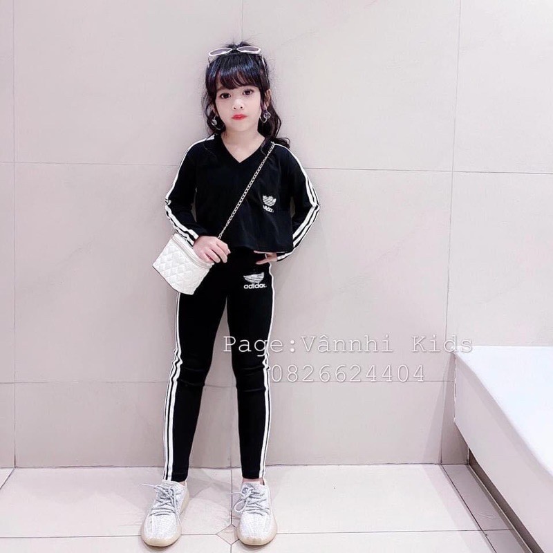 Sét bộ thể thao adidasss cổ tim cho bé(kèm video tại shop)