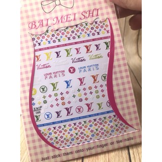 Sticker thương hiệu dán móng VL mã XD088
