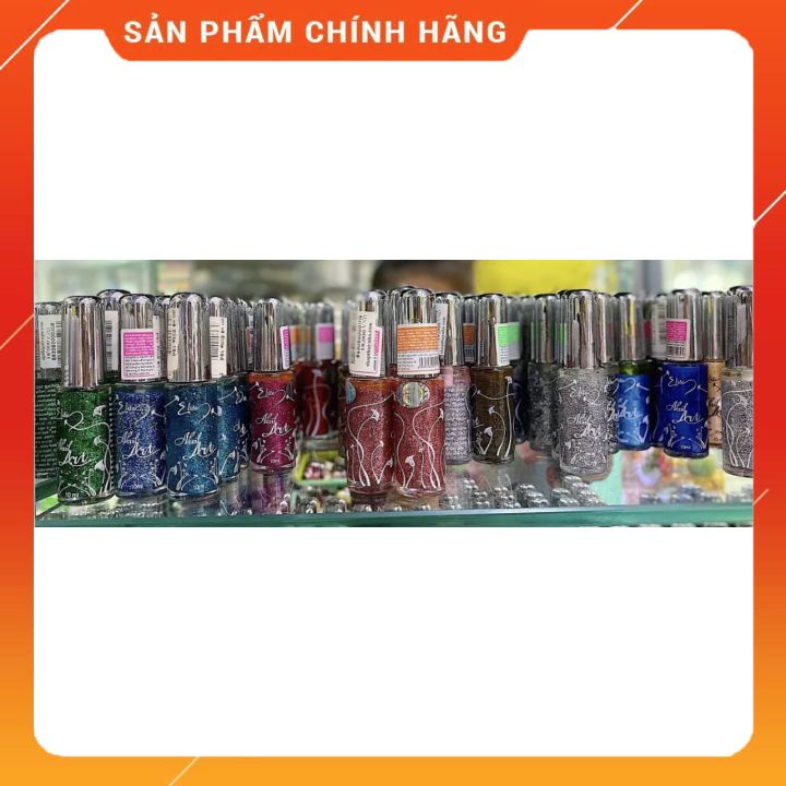 SƠN VẼ CỌ NÉT ELITE (Nắp Xi) - 10ml ( đủ màu )nét cọ mảnh vẽ sắc nét chất sơn vẽ không bị lem -dùng chon salon nail