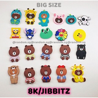 🌟JIBBITZ Big size/3D gắn dép sục