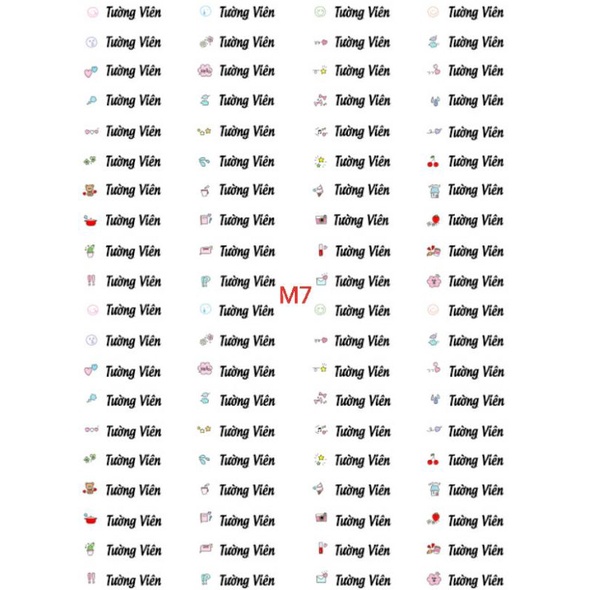 STICKER IN TÊN MẪU ĐỘC ĐÁO