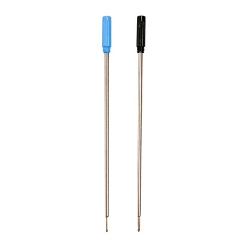 Bộ 10 cái ruột bút bi kim loại màu lam đen ngòi 0.5mm