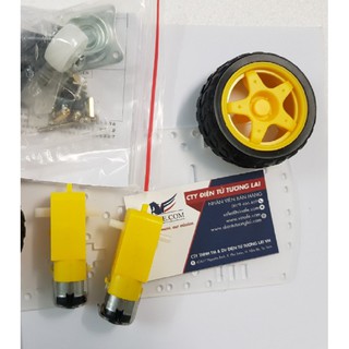 Bộ Kit Khung Xe Robot 3 Bánh - tự lắp ráp (DIY)