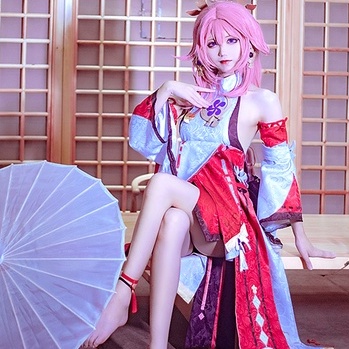 Trang phục COSPLAY Yae Miko trong Genshin Impact