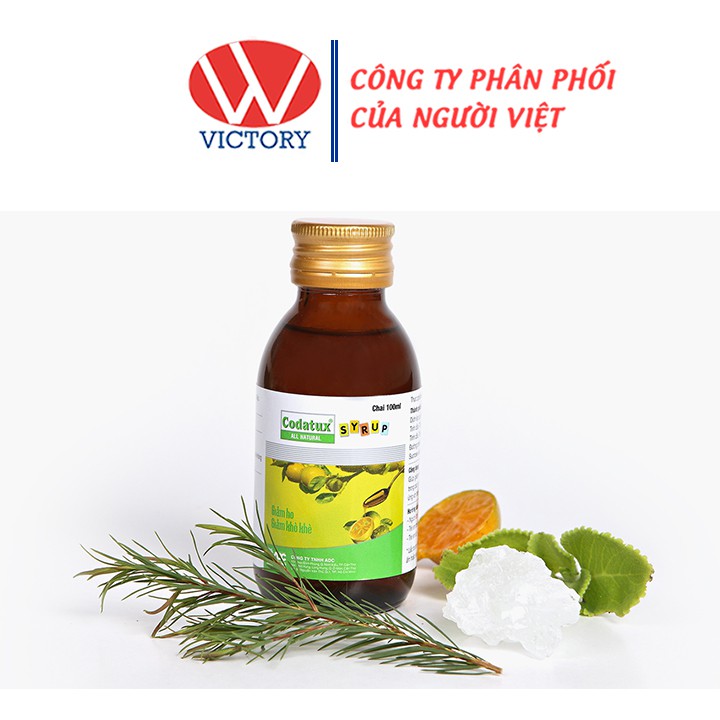Codatux Syrup  - Giúp Giảm Ho & Viêm Họng - Victory Pharmacy