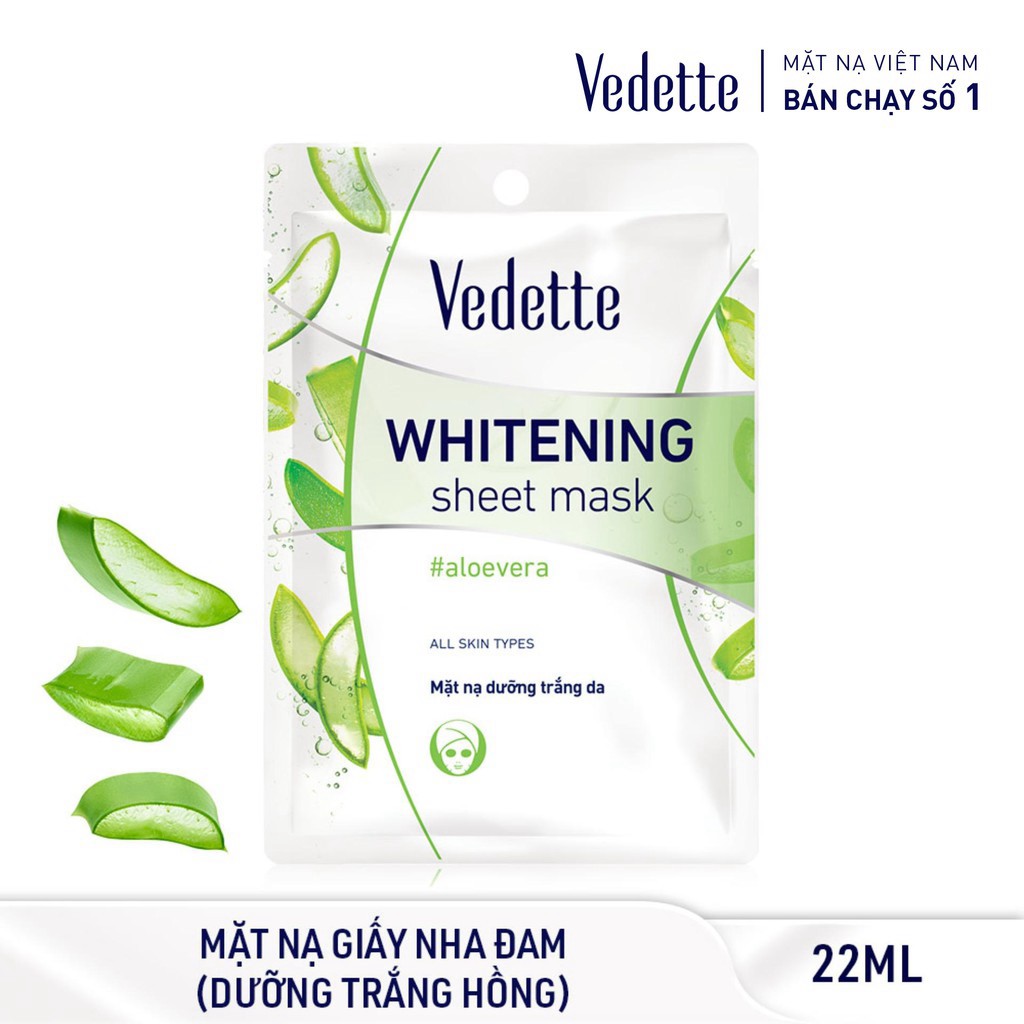 Bộ Sưu Tập Trải Nghiệm Dưỡng Da Vedette Dành Cho Da Khô - MNTD Đam x2, MNTN Kiwi x2, MNSC Dâu x2, MNĐS Ngọc Trai x3