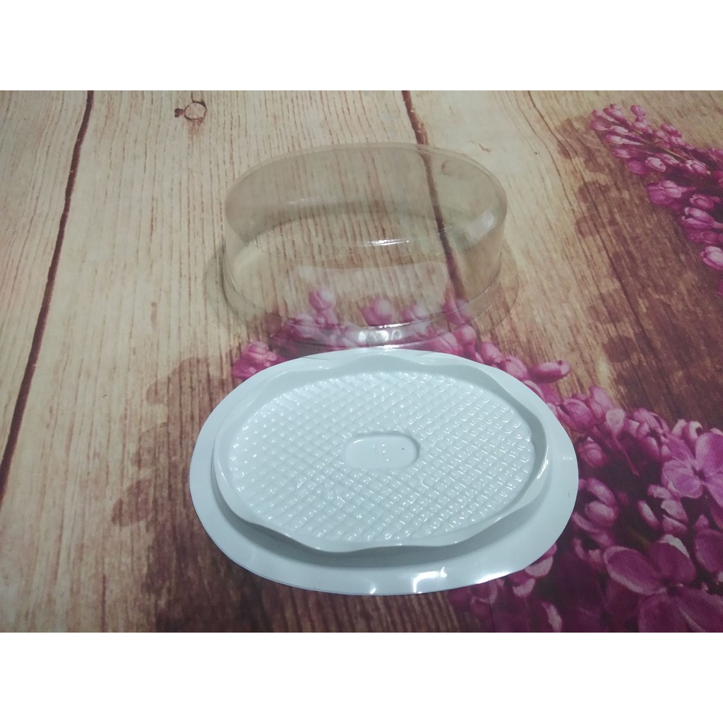 BỘ 100 HỘP NHỰA ĐỰNG BÁNH HÌNH OVAL H16, KÍCH THƯỚC 11.5 CM X 7.5 CM X 5 CM